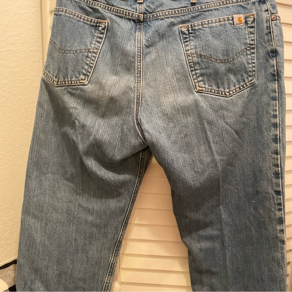 CARHARTT Women’s Jeans “Relax Fit” Size 16x32” Straight Leg Med/Wash EUC - Picture 3 of 6